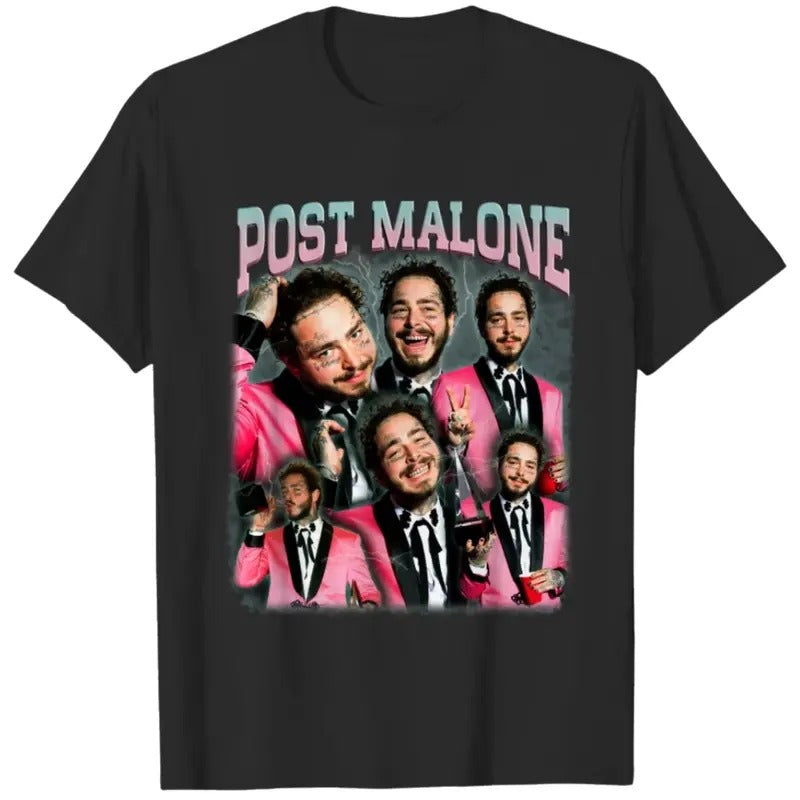 post malone shirt post malone tshirt,Post Malone Vintage Graphic Tee, Post Malone Retro Rapper,Top Menswear Underwear Streetwear