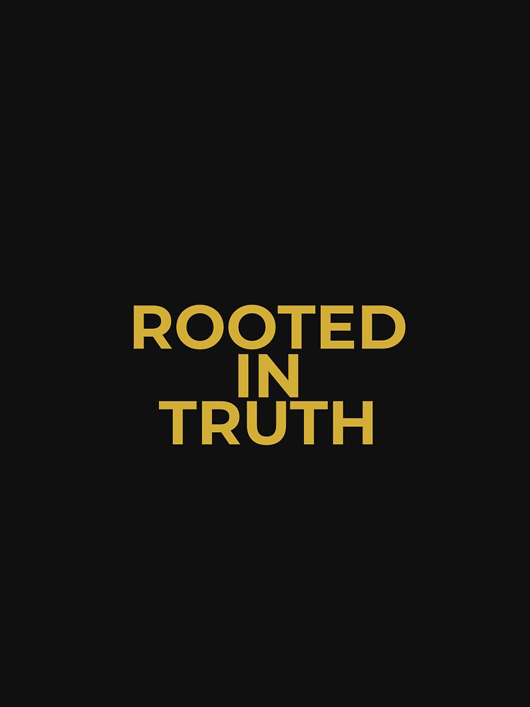 Rooted in Truth — Minimalist Spiritual Typography Design by innerfaith