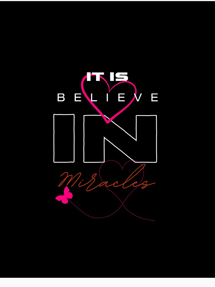 The Lie in Believe Typography Sticker – Butterfly Heart Aesthetic by Softspirits