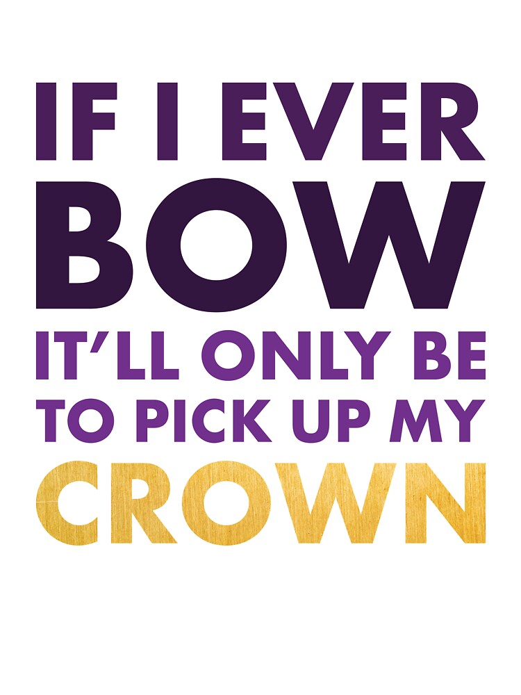 "Pick Up My Crown" – Empowering Feminist Typography Quote by bambooks.tabooks
