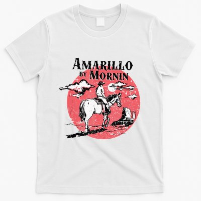 Retro Country Music Amarillo By Morning Western Cowboy Gift T-Shirt
