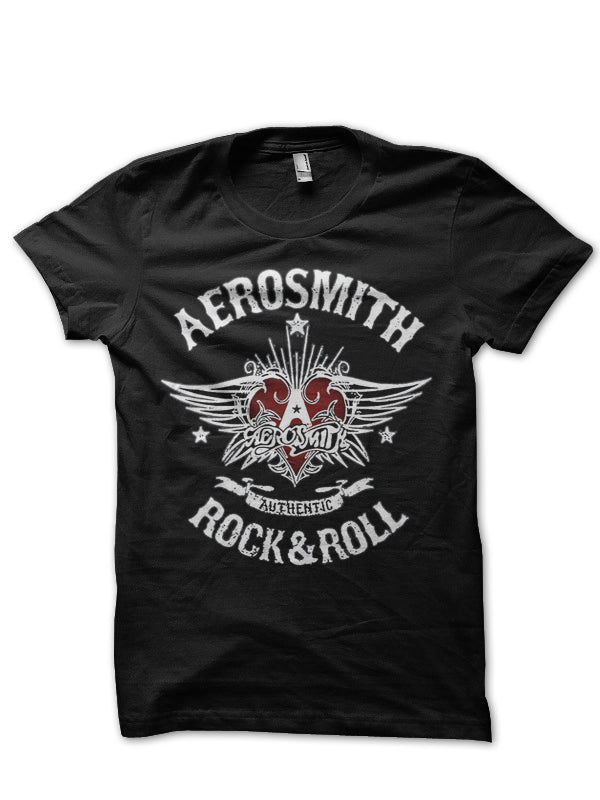Aerosmith Half Sleeve Black T-Shirt
