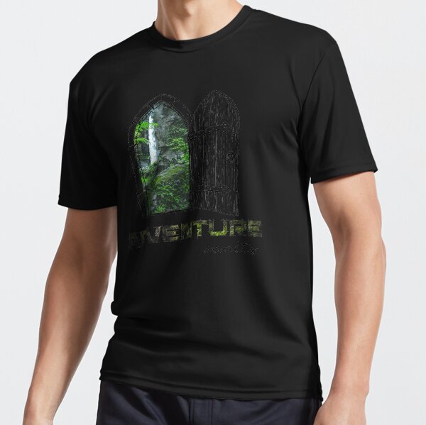 Adventure Awaits Door Doodle Active T Shirt