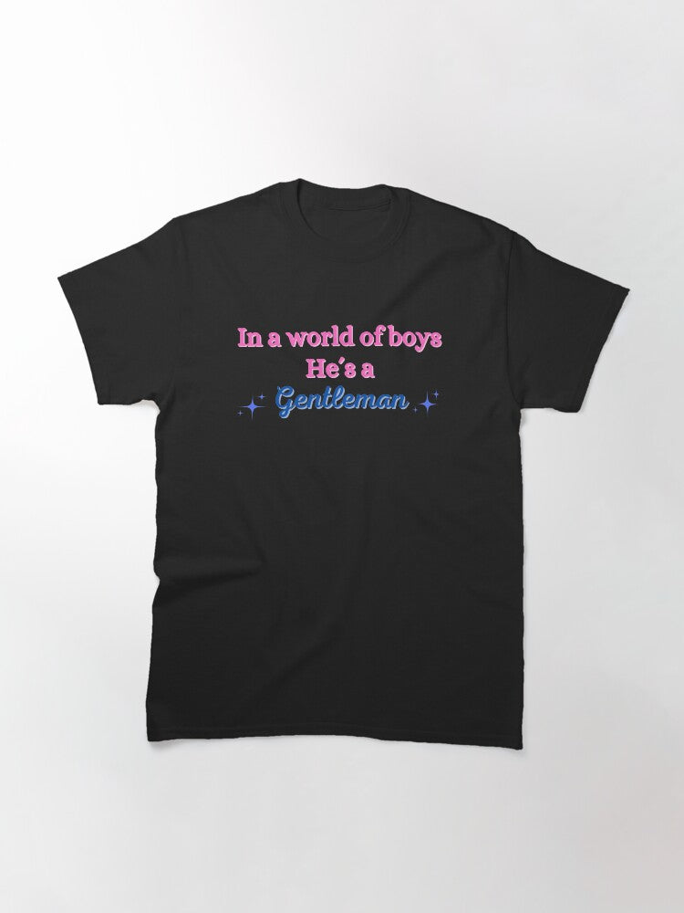 In A World Of Boys He´s A Gentleman - Song Quote / Swifties / Music / Aesthetic Classic T-Shirt