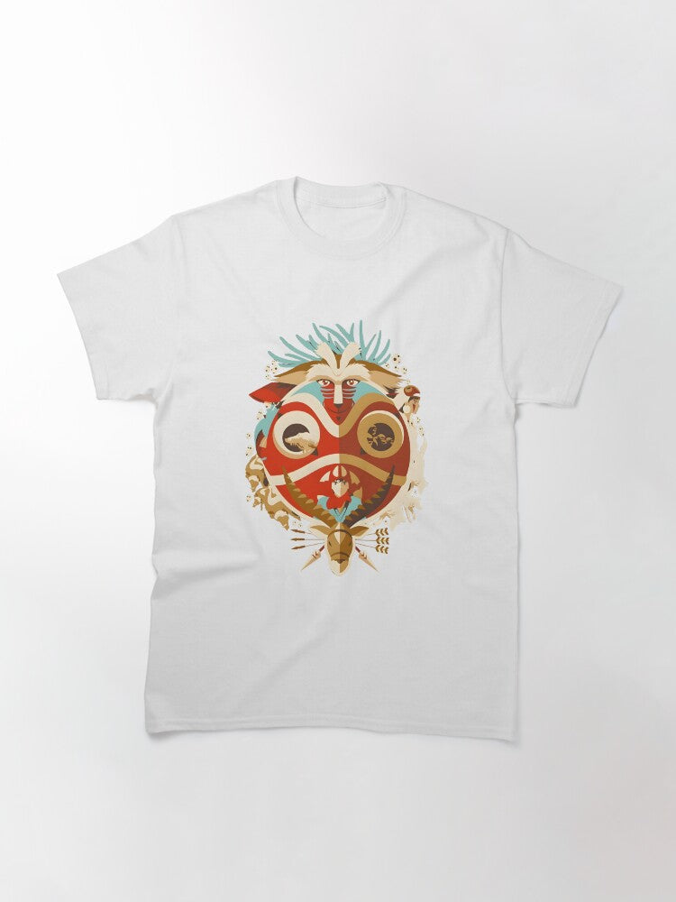 kawaii & Cute art girl mask -%[ghiblis]%- flying away anime film Classic T-Shirt