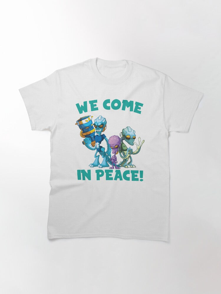Aliens We Come In Peace Classic T-Shirt