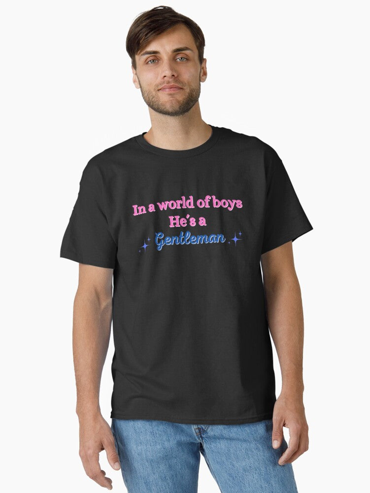 In A World Of Boys He´s A Gentleman - Song Quote / Swifties / Music / Aesthetic Classic T-Shirt