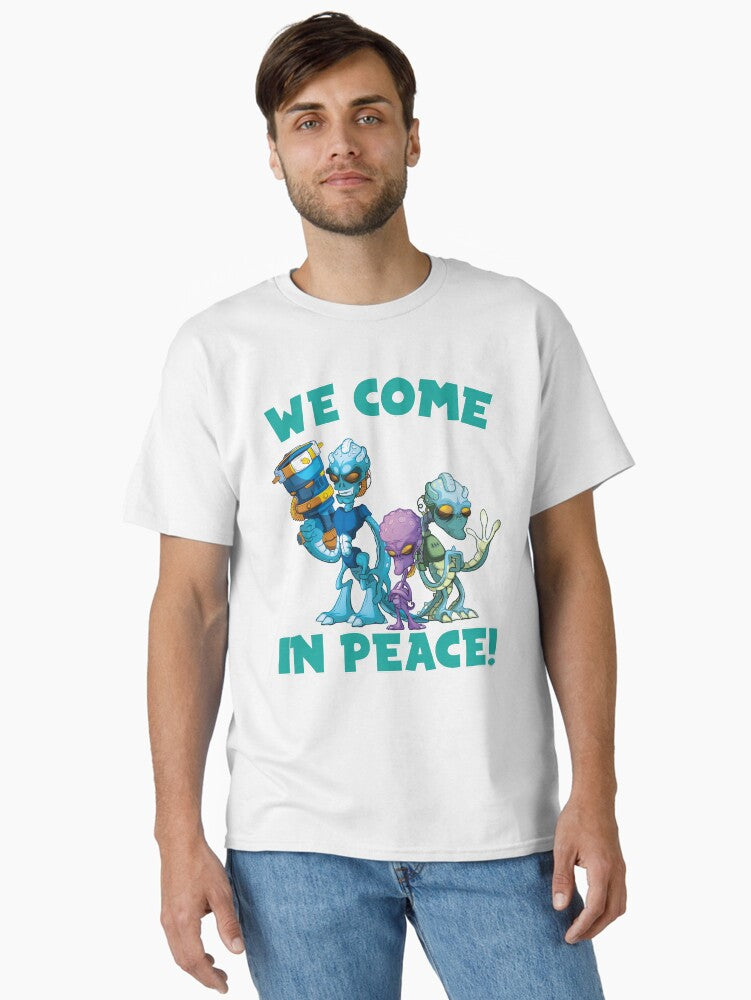 Aliens We Come In Peace Classic T-Shirt