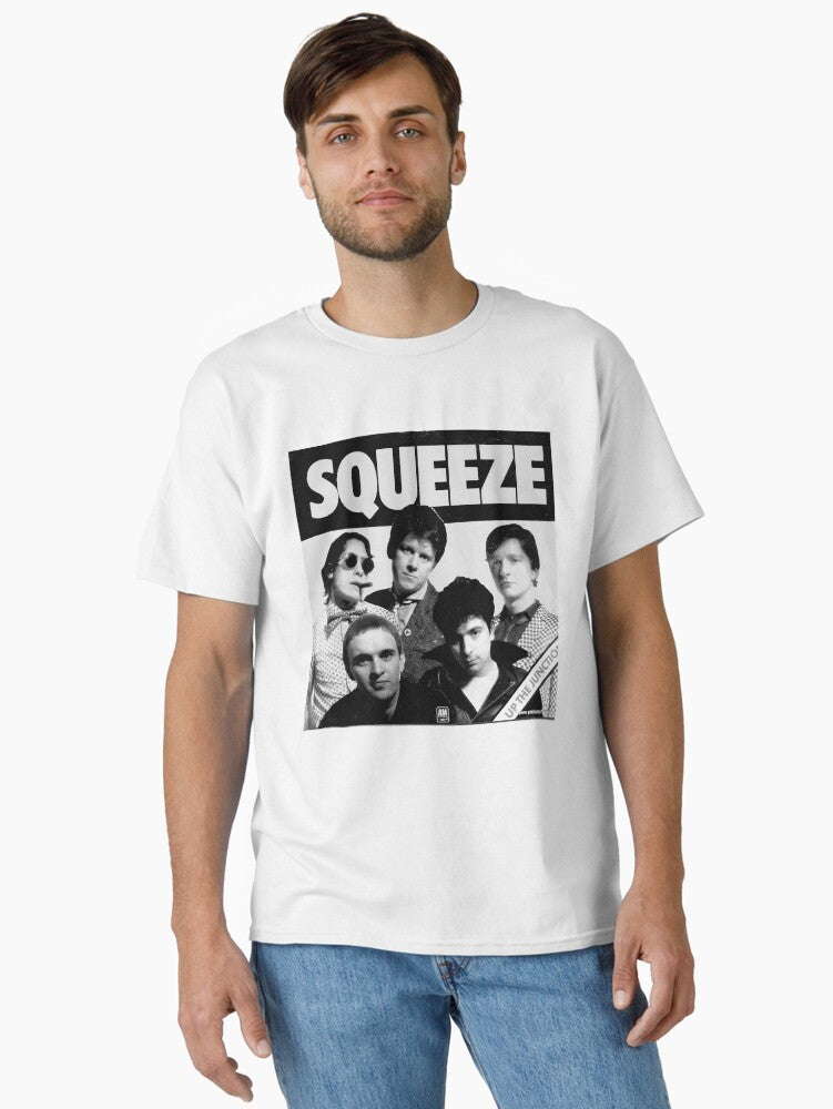 Retro Amazing Squeeze Rock Band Music Man Classic T-Shirt