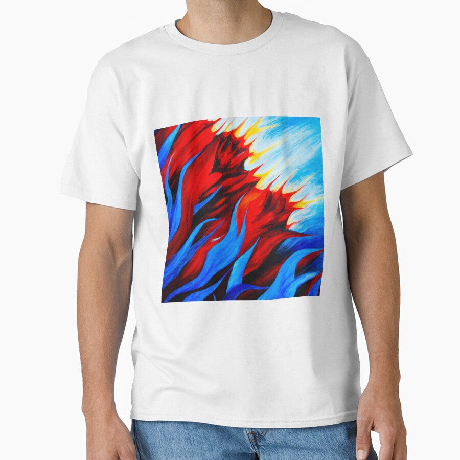Abstract Art Flames Of Eternity Classic T Shirt