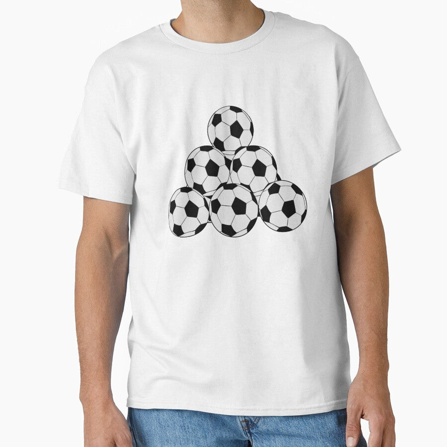 A bunch of soccer balls Classic T-Shirt