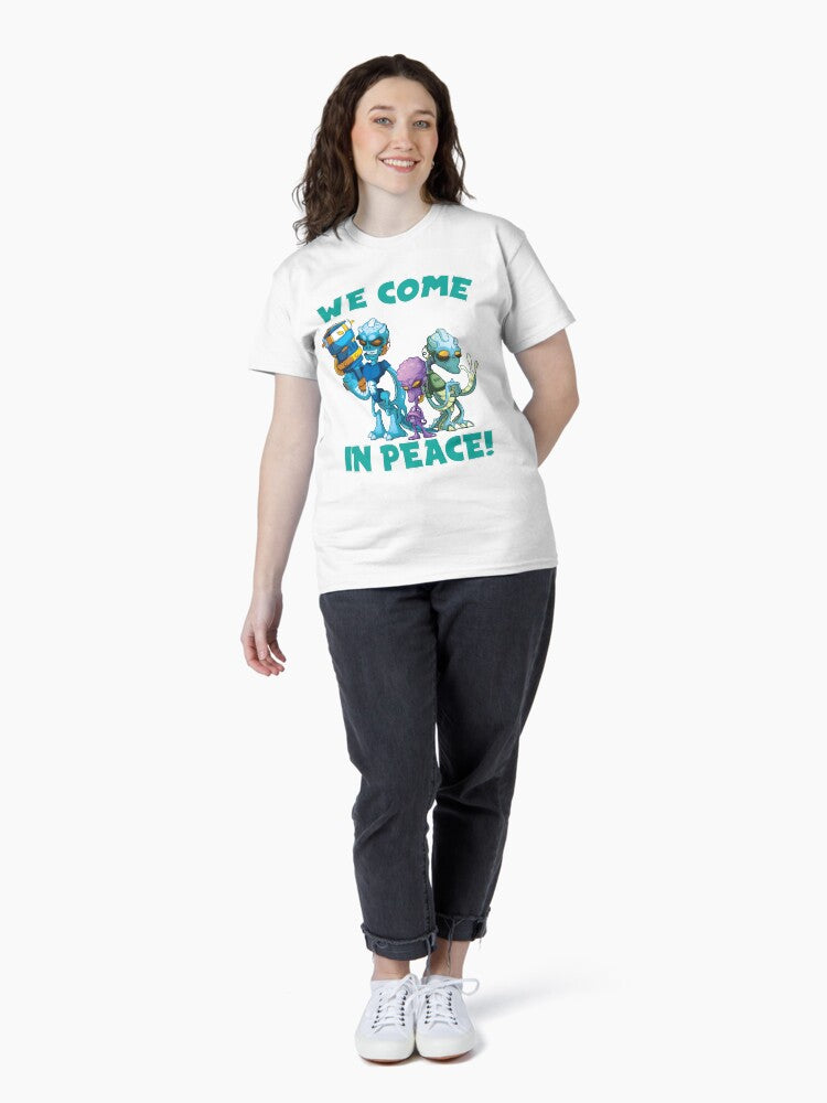 Aliens We Come In Peace Classic T-Shirt