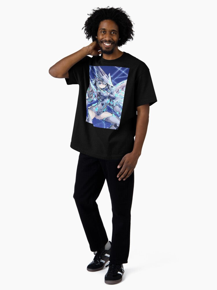Anime girl: Chaos Max Armor. Oversized T-Shirt