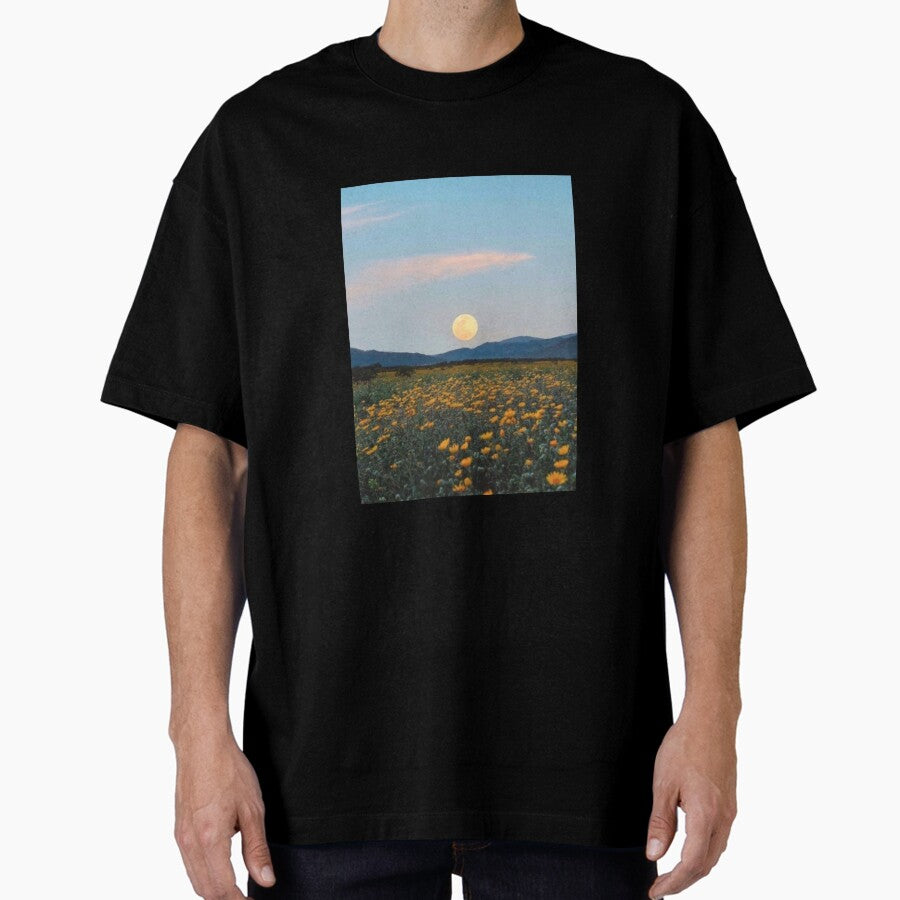 Aesthetic Flower Valley Oversized T Shirt
