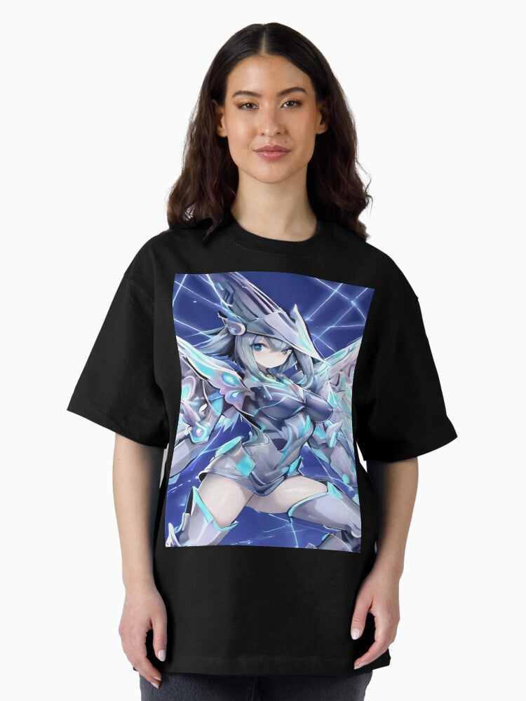 Anime girl: Chaos Max Armor. Oversized T-Shirt