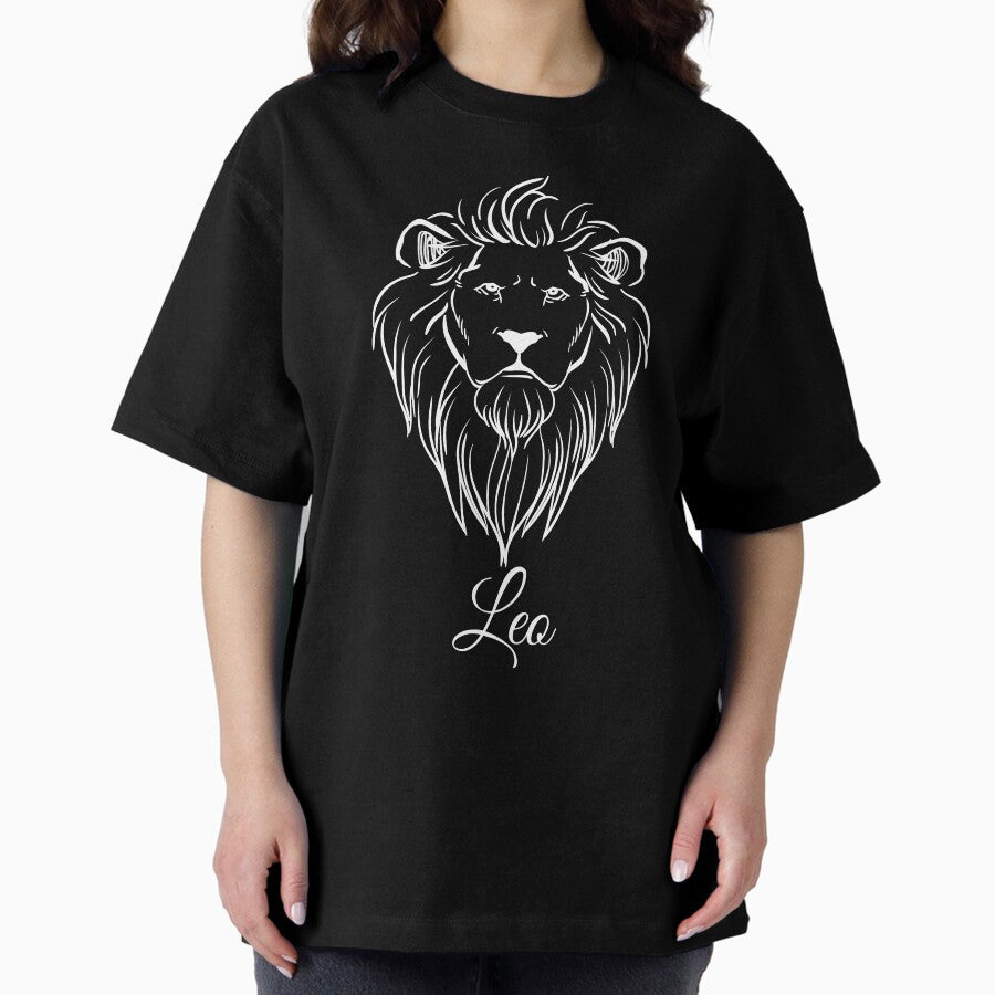 A Zodiac Sign Test Leo Design 3 Lion July 23 - August 22 Oversized T-Shirt