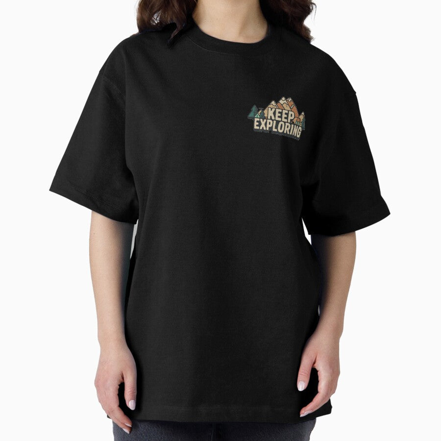 Adventure Awaits Wilderness Exploration Oversized T Shirt