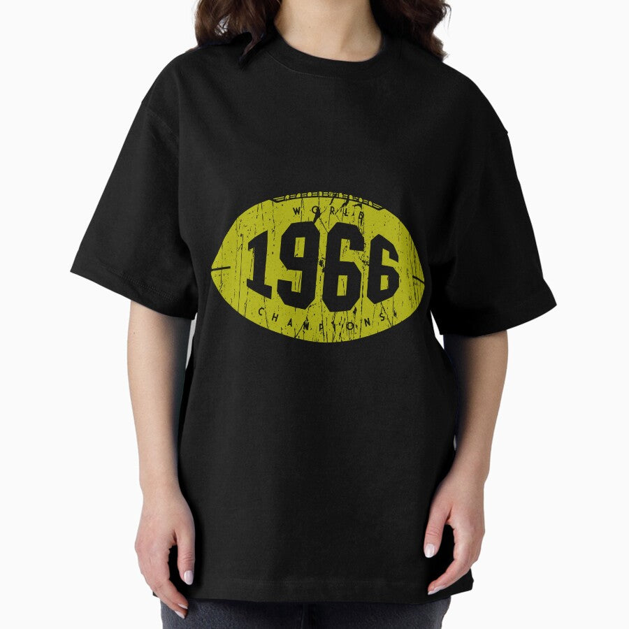 1966 World Champions - Packers (Yellow) Oversized T-Shirt