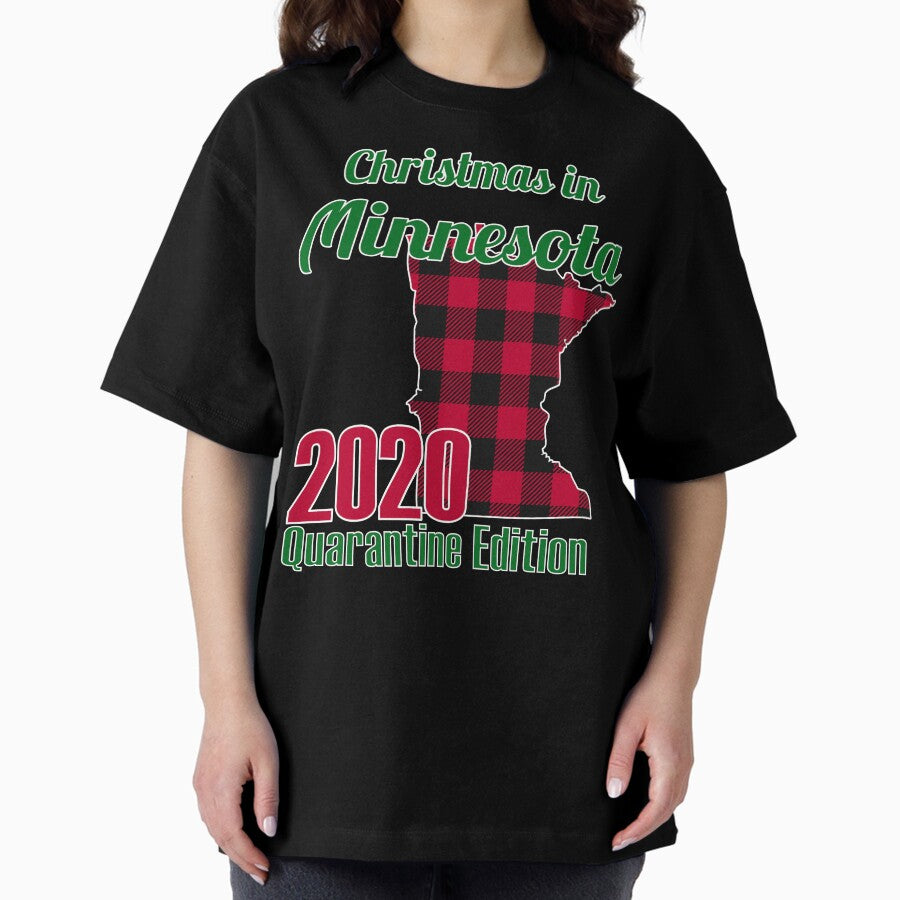 2020 Minnesota Quarantine Christmas Matching Family Oversized T Shirt