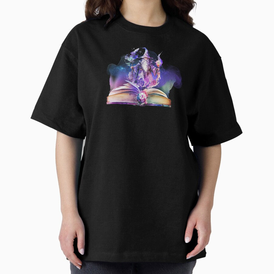 Adventure Awaits Wizard Oversized T Shirt