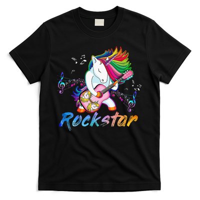 Unicorn Rock Star Guitar Rockin Music Singer T-Shirt