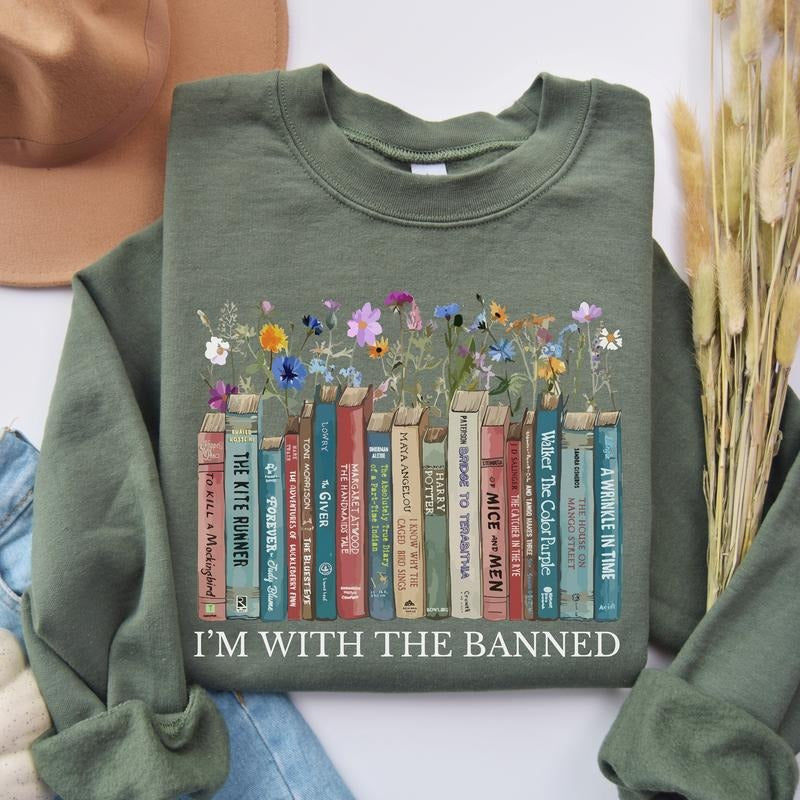 vintage love reading sweatshirt banned books gothic shirt poet teacher literary gift dark academia sweater library literature bookish shirt
